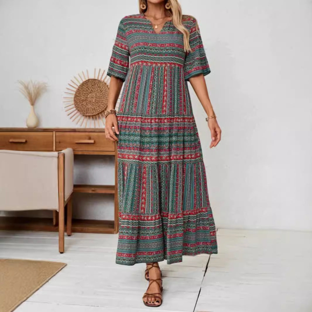 Damen Maxikleid im Ethno-Design Stalluxe