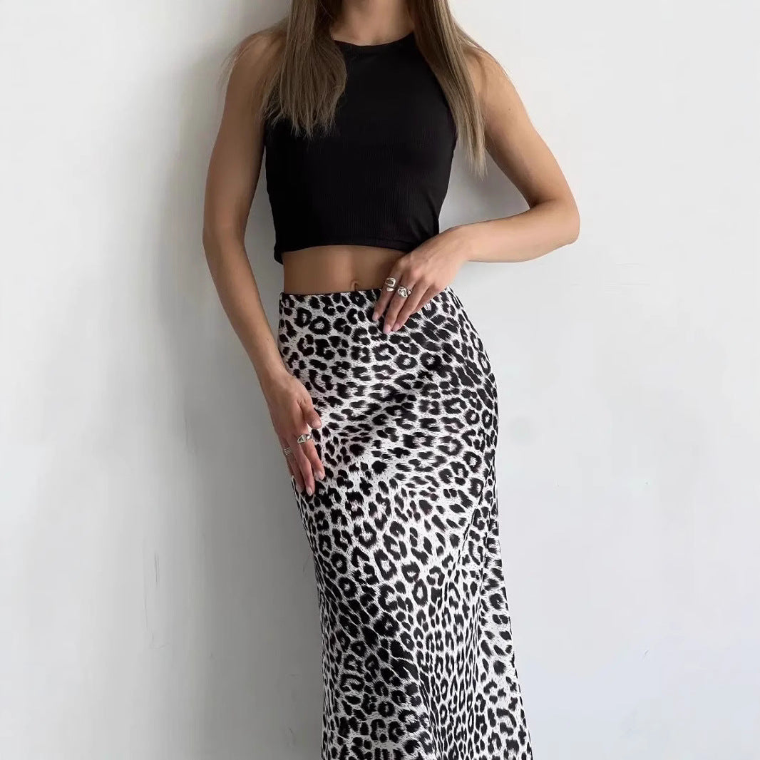 Damen Maxirock mit raffiniertem Tiermuster Stalluxe