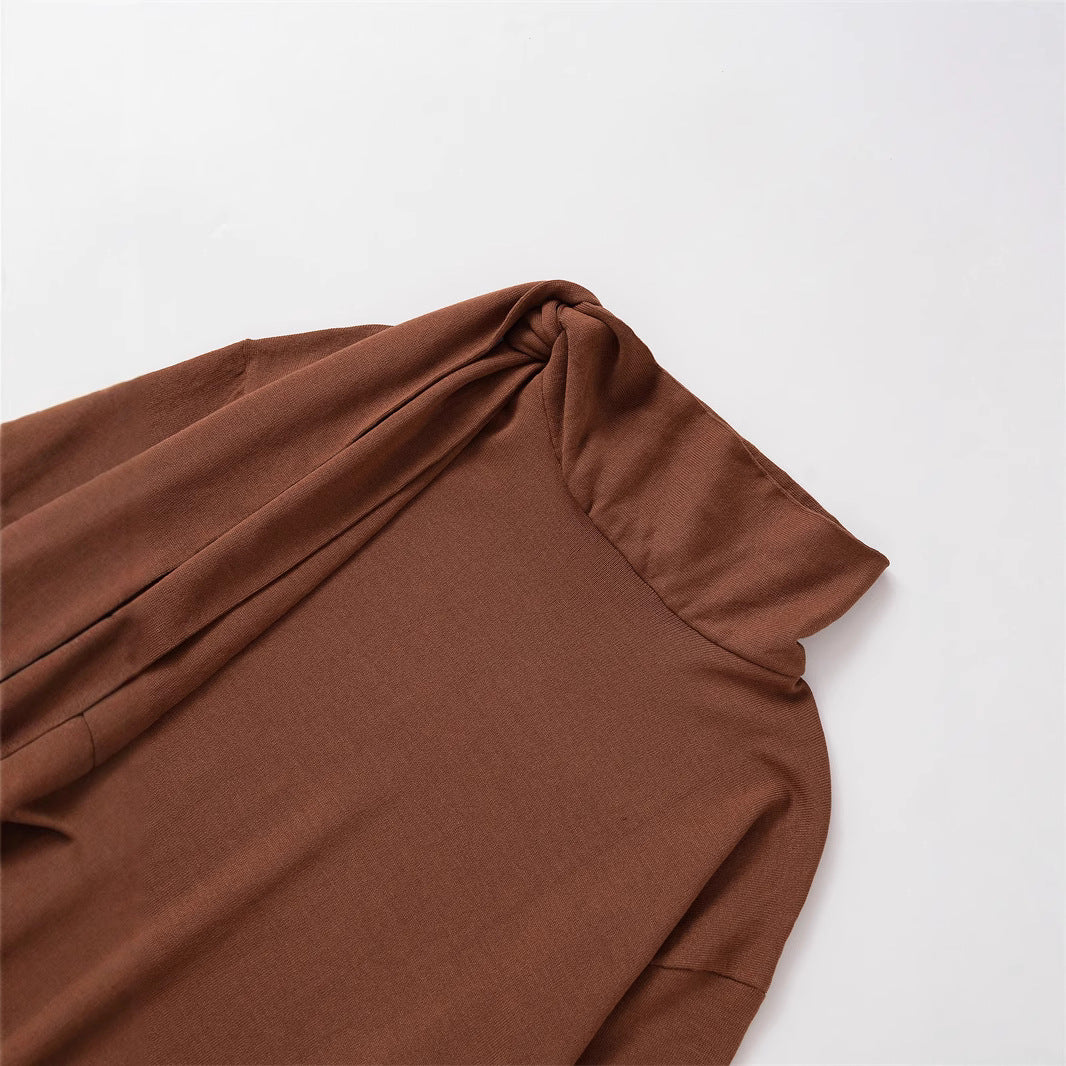 Damen modischer Pullover mit asymmetrischem Kragen Stalluxe