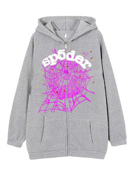 Damen Kapuzenjacke und Jogginghose Set mit einzigartigem Spinnennetzdesign Stalluxe