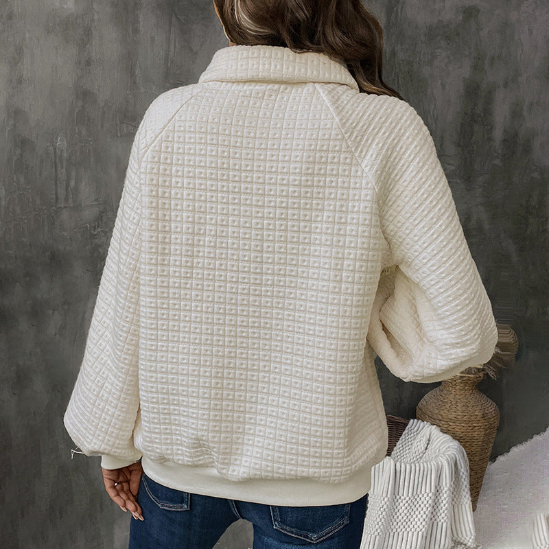 Damen Kuscheliger Waffel-Pullover Stalluxe