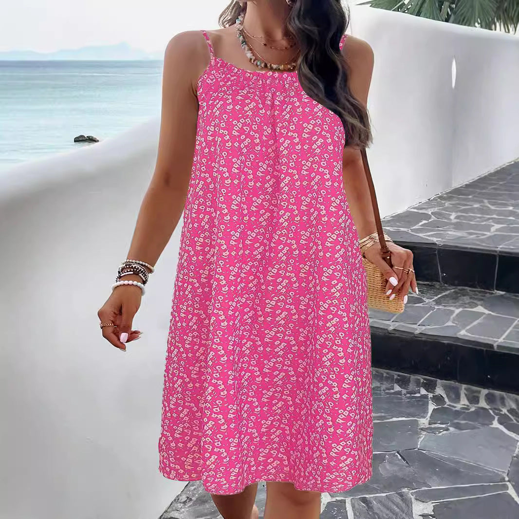 Damen Lässiges Lockeres Sommerkleid Stalluxe
