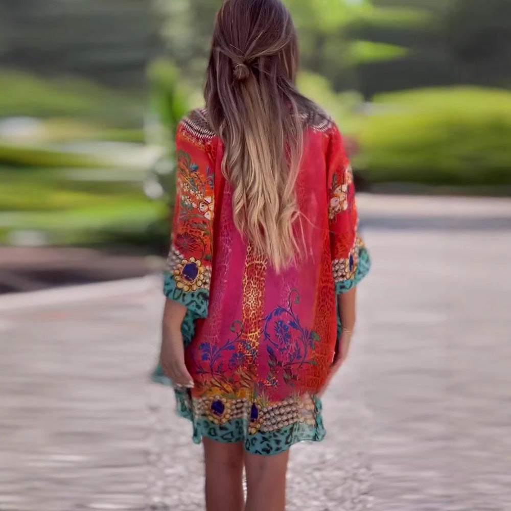 Frauen Bohemian Kaftan Kleid Stalluxe