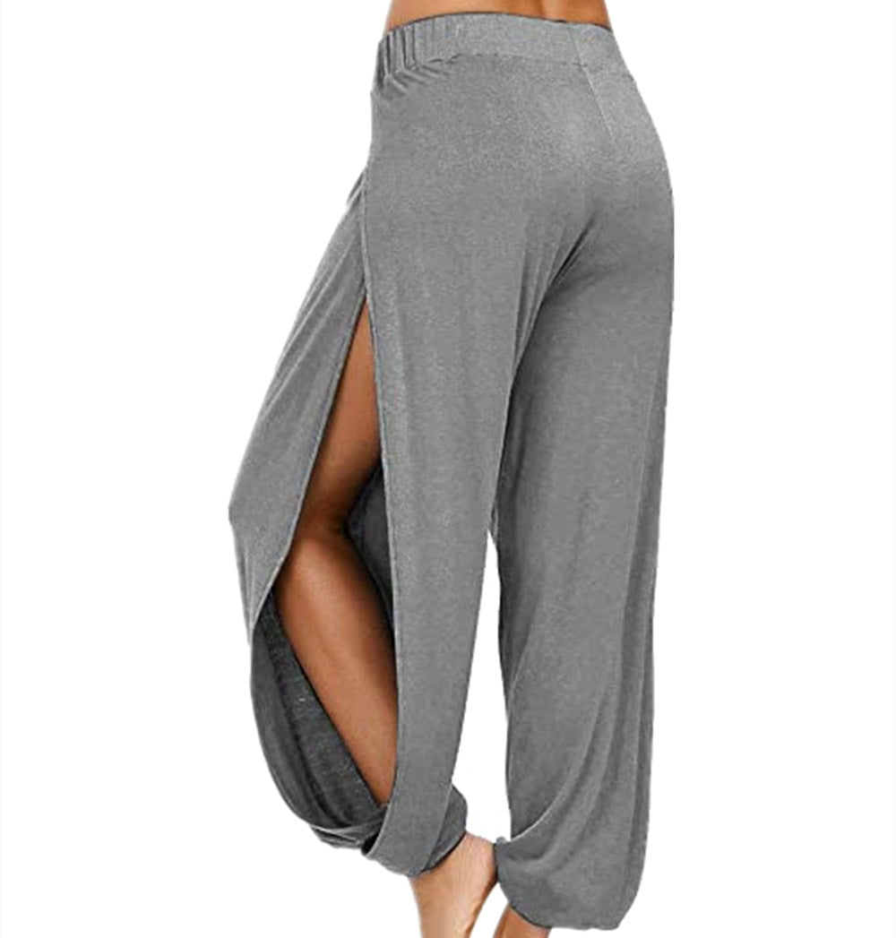 Damen luftige Freizehhose mit seitlichen Schlitzen Stalluxe