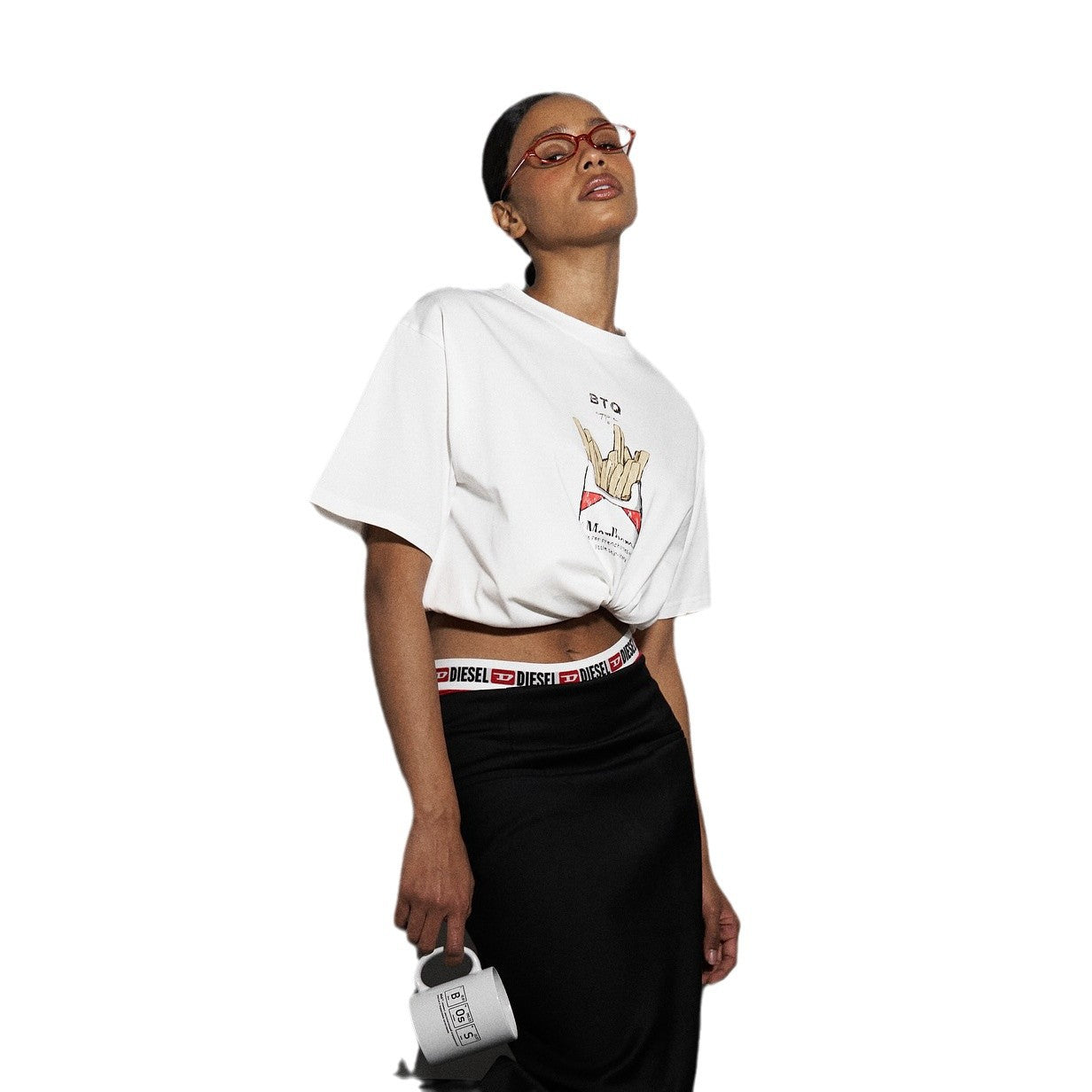 Damen T-Shirt mit kreativem Grafikdesign und komfortablem Schnitt Stalluxe