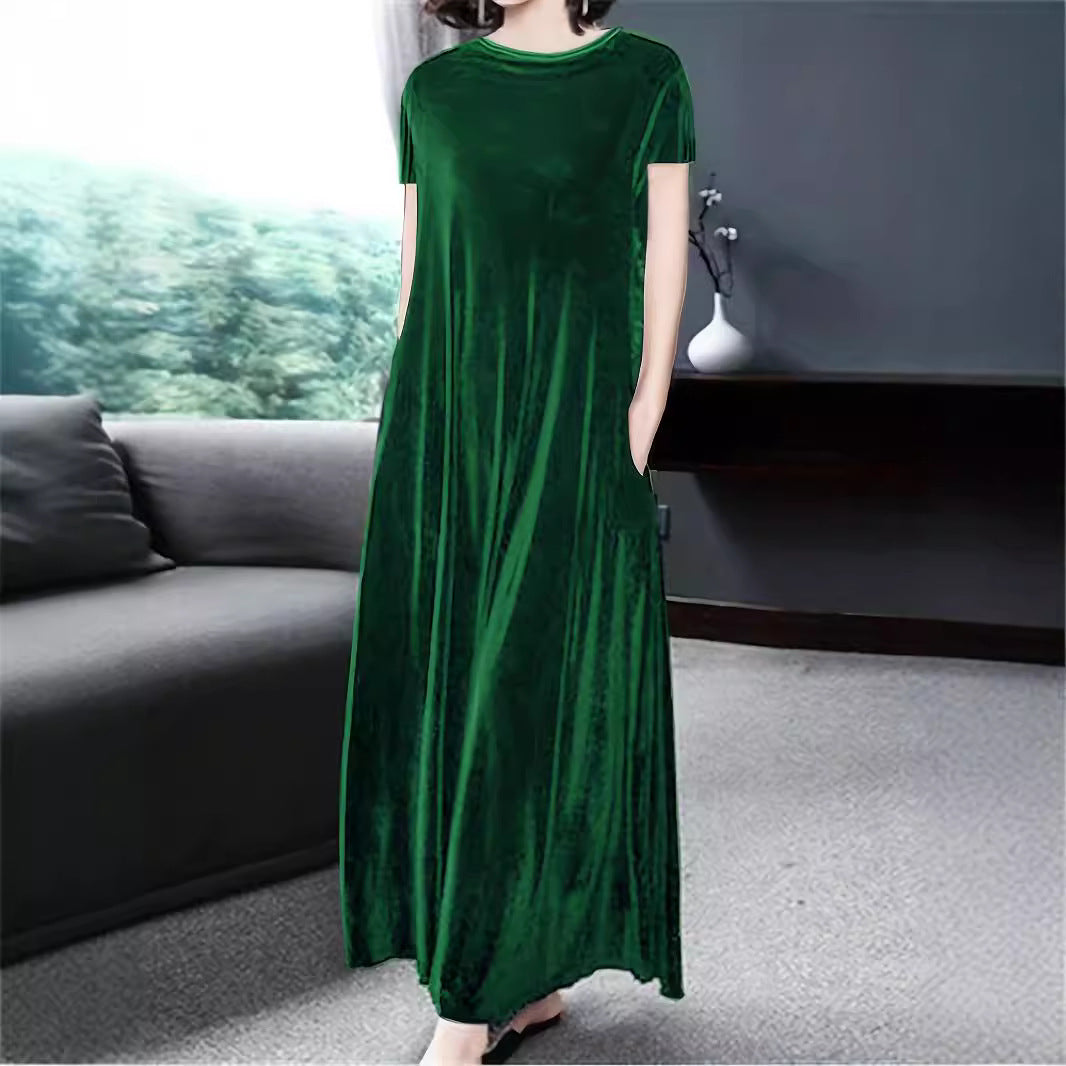 Damen Lässiges Maxikleid mit Taschen und elegantem Schnitt Stalluxe