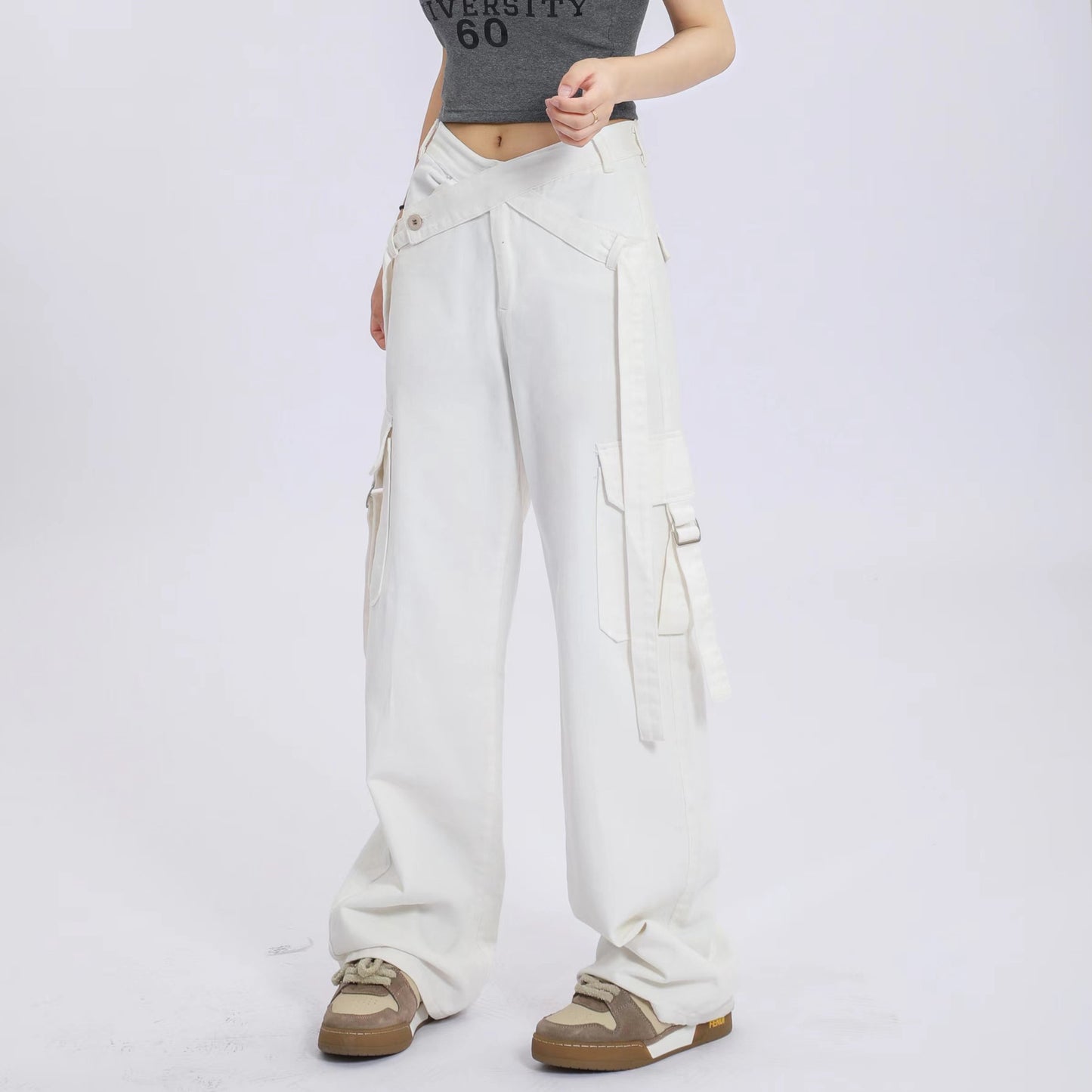 Damen Cargo-Hose mit modischem Schnitt und vielseitigen Taschen Stalluxe
