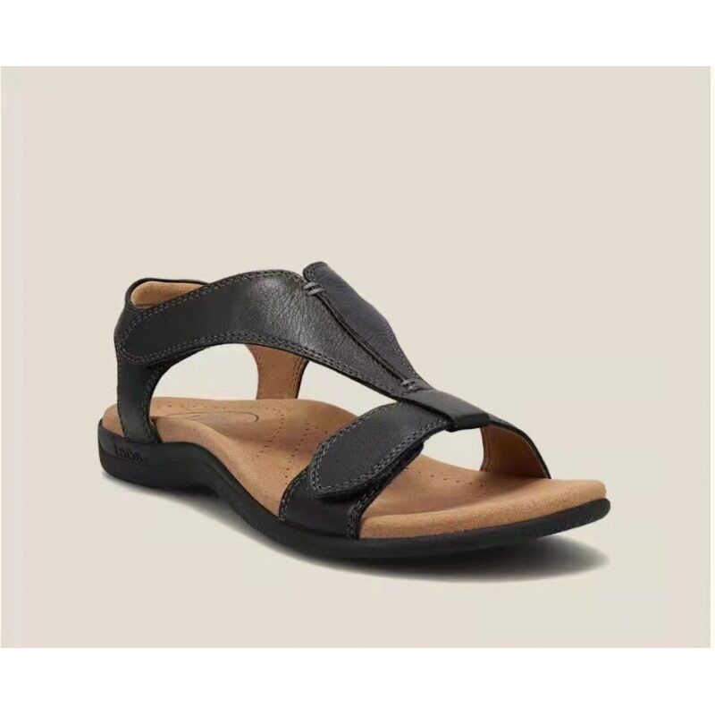 Damen Komfortable Riemchen-Sandalen mit elastischen Einsätzen Stalluxe