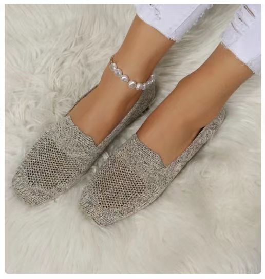 Damen Atmungsaktive Slipper aus Netzmaterial mit flexiblem Fussbett Stalluxe
