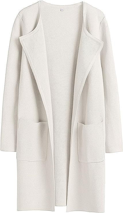 Damen Strickmantel mit lässigem Schnitt und praktischen Taschen Stalluxe
