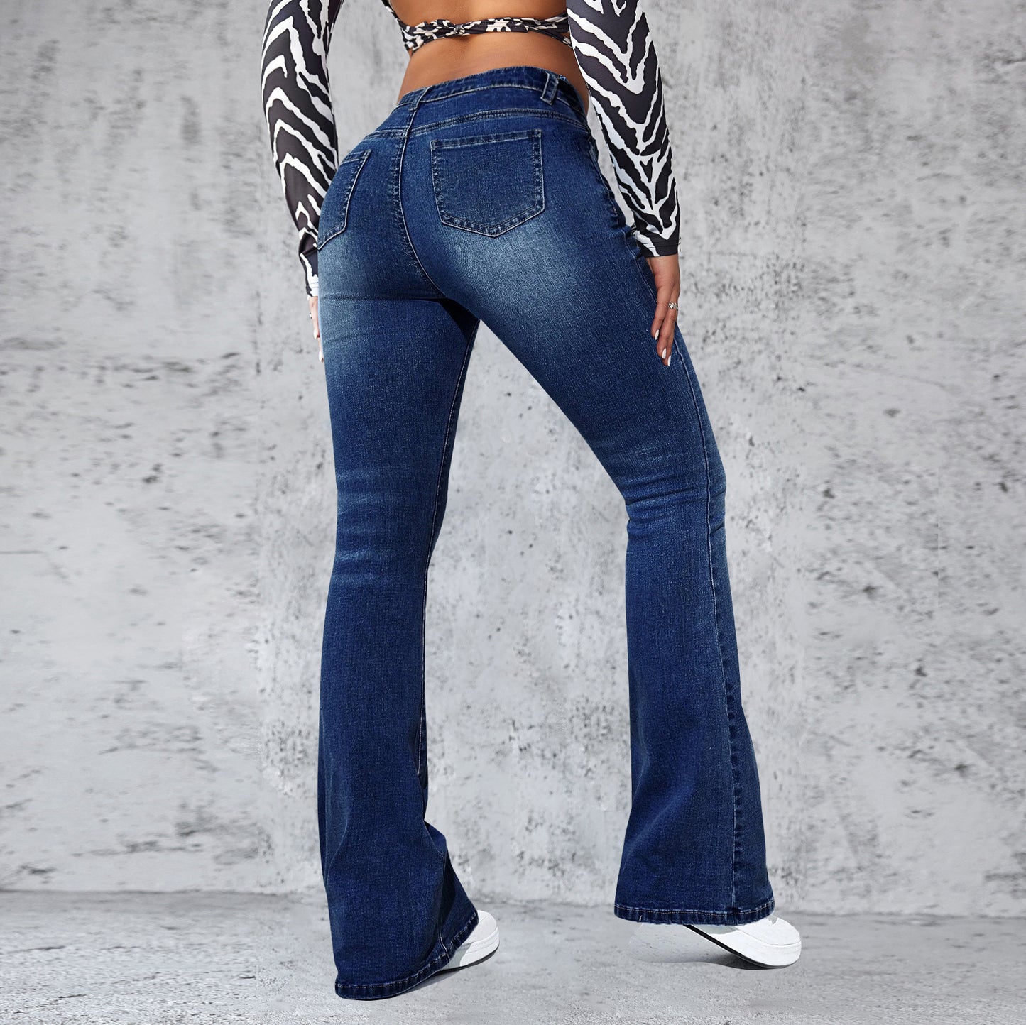 Damen Flared Jeans im eleganten Schnitt mit hohem Bund Stalluxe