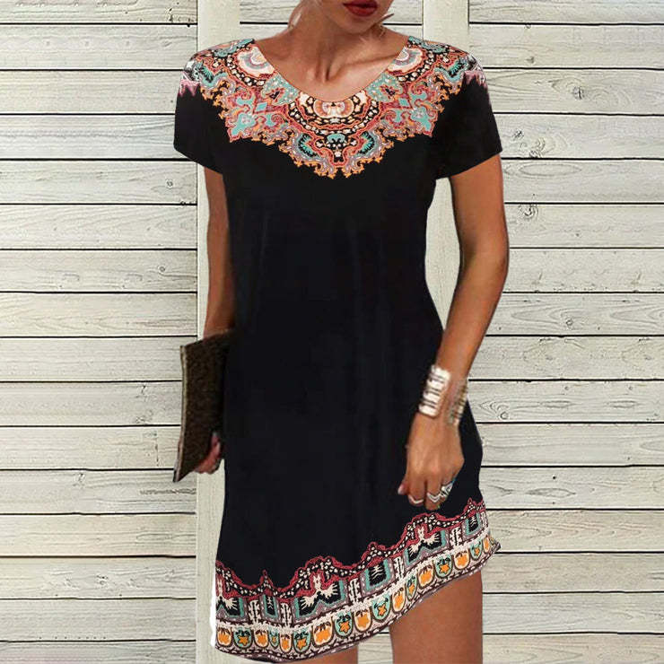 Damen Verspieltes Sommerkleid mit Blumenmuster Stalluxe