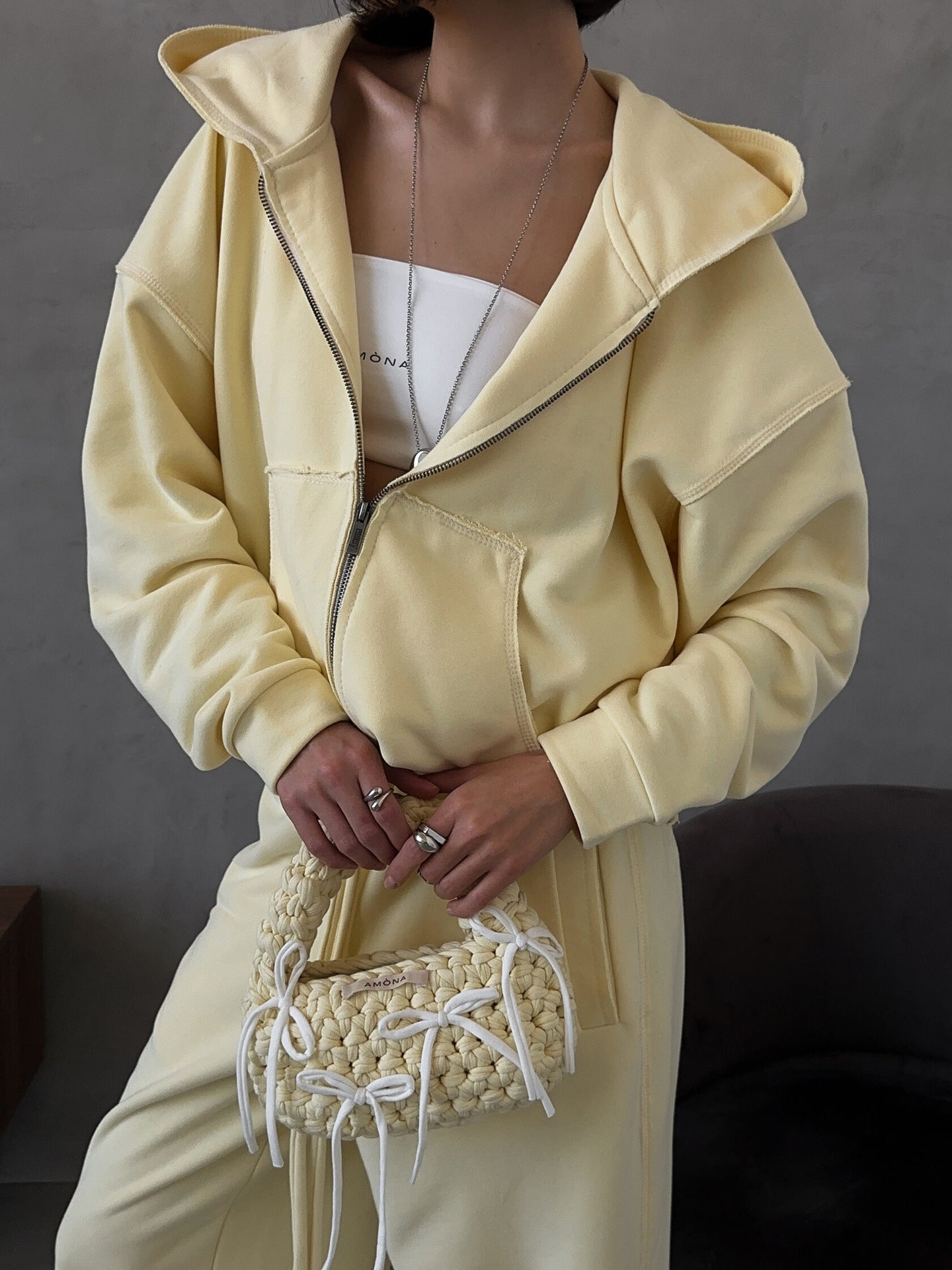 Damen lässiger Oversized Kapuzenpullover und weit geschnittene Jogginghose Set Stalluxe