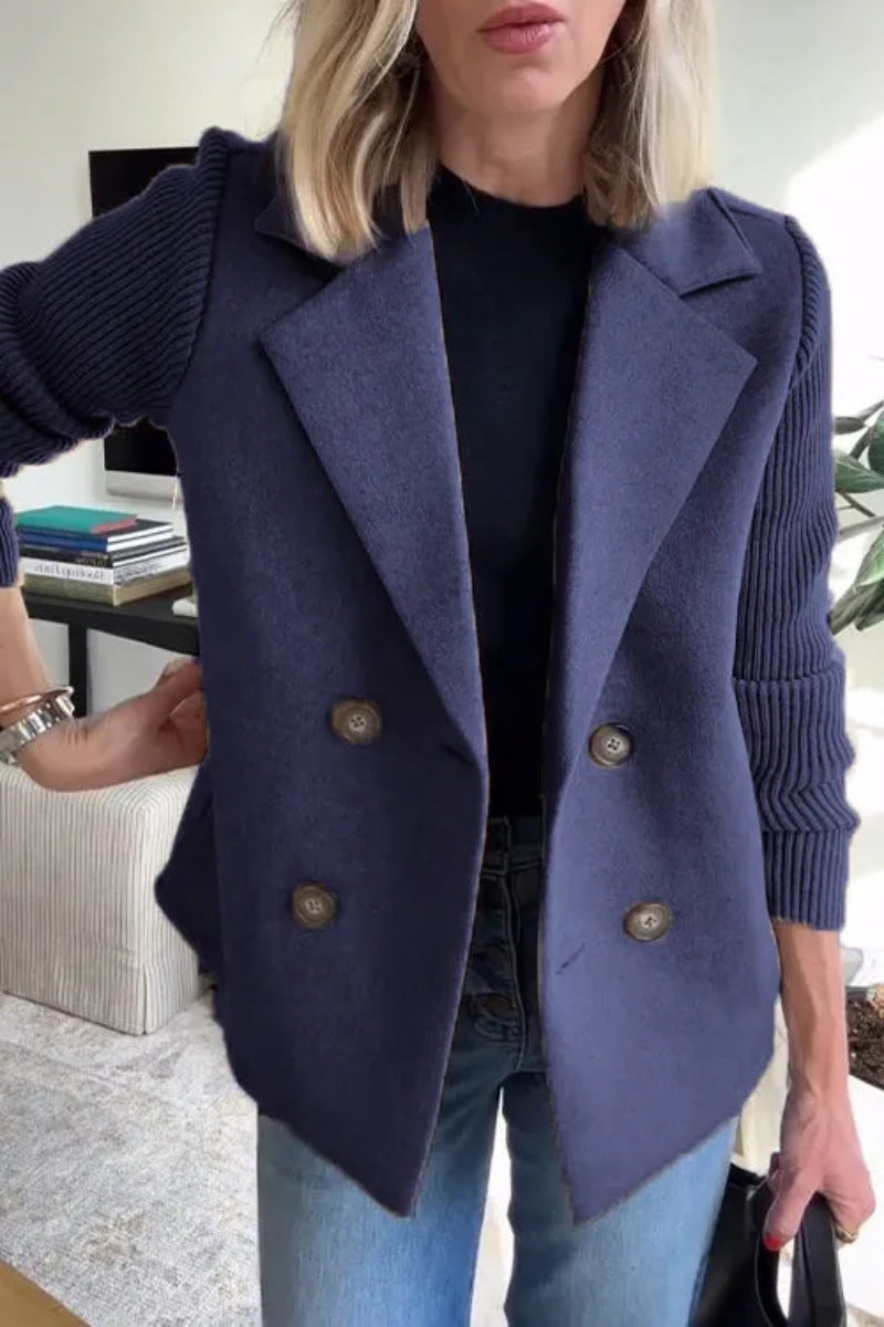 Damen Modischer Oversized-Blazer mit Doppelreihe Stalluxe
