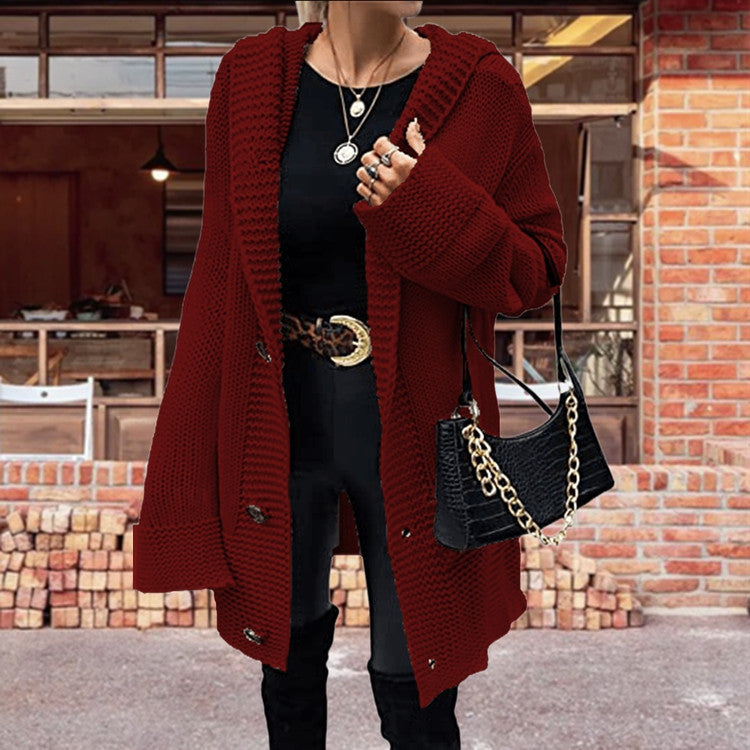 Damen Offene Strickjacke mit elegantem Strukturmuster und praktischen Taschen Stalluxe