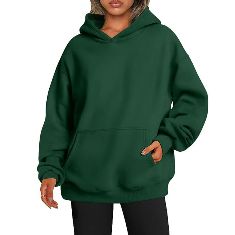 Damen Hoodie mit integriertem Taschen-Design und weichem Innenfutter Stalluxe