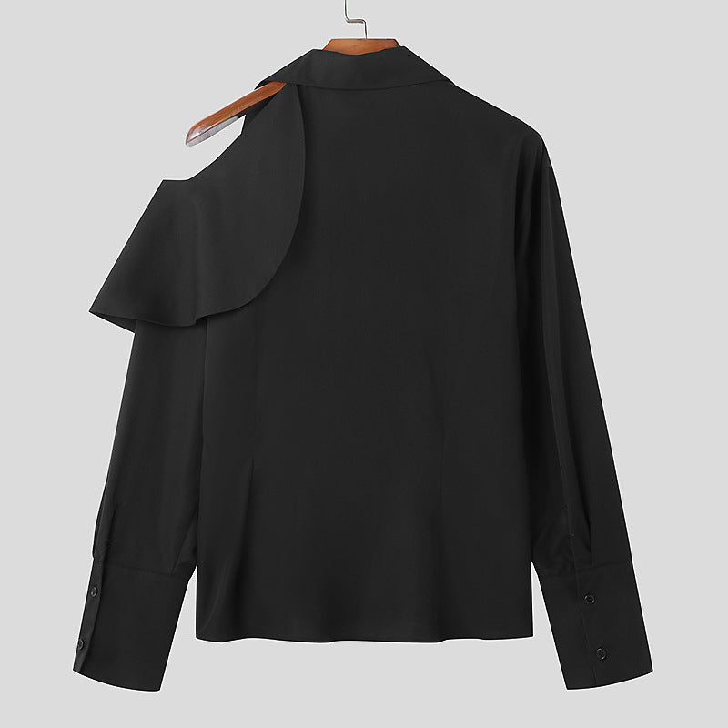 Damen Modische Bluse mit asymmetrischem Kragen und hochwertiger Verarbeitung Stalluxe