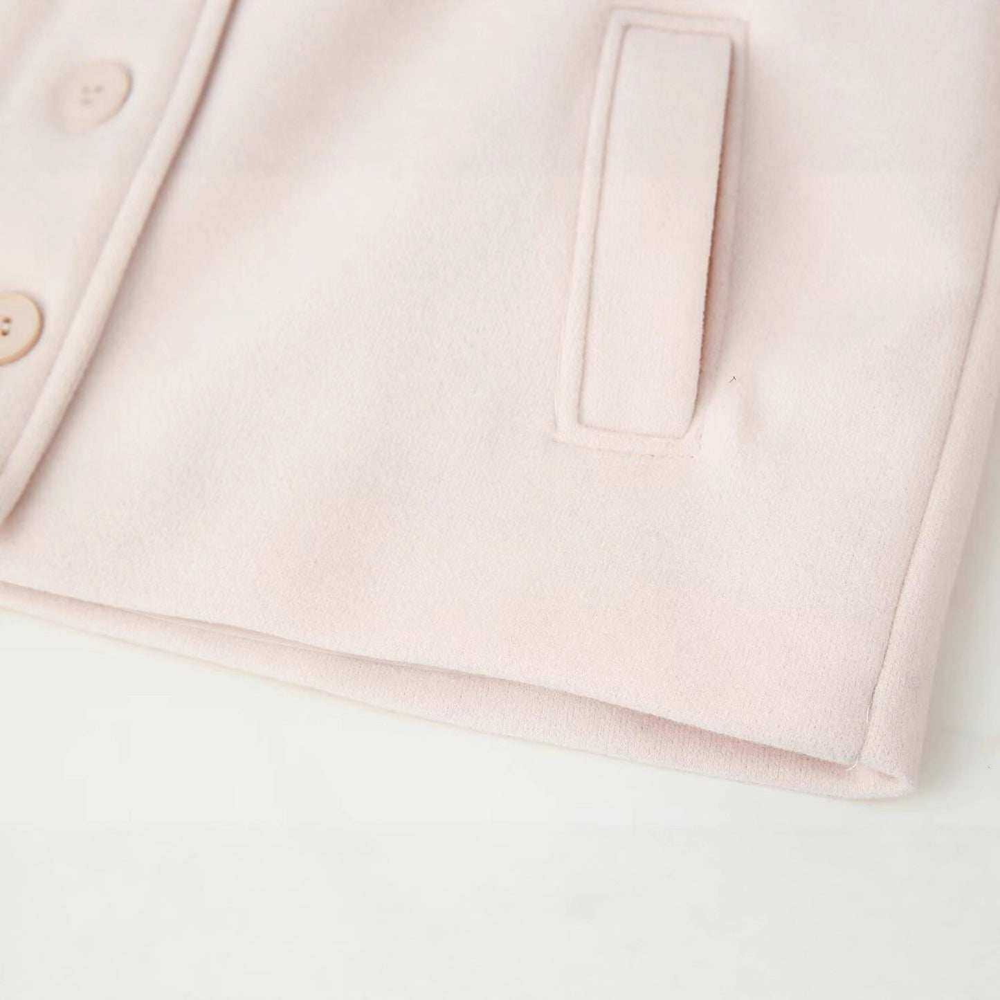 Damen modische Wolljacke mit doppelter Knopfleiste Stalluxe