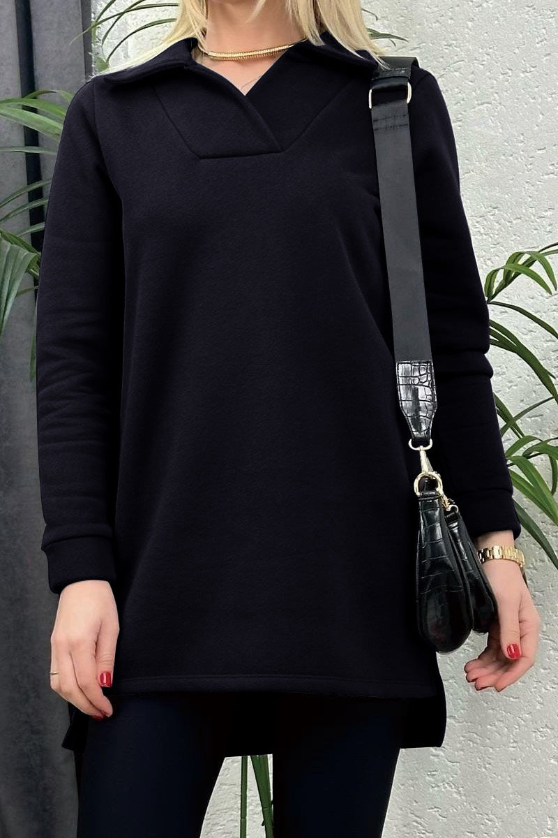 Women's Casual Longline Tunic Sweatshirt Stalluxe