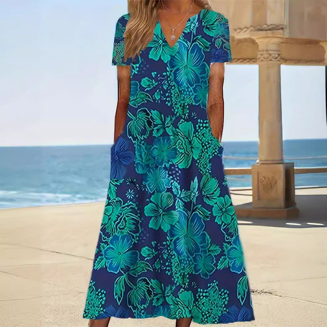 Damen Sommerkleid mit floralem Muster Stalluxe