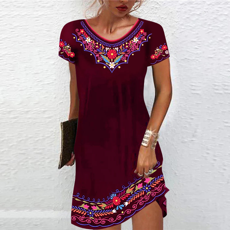 Damen Verspieltes Sommerkleid mit Blumenmuster Stalluxe