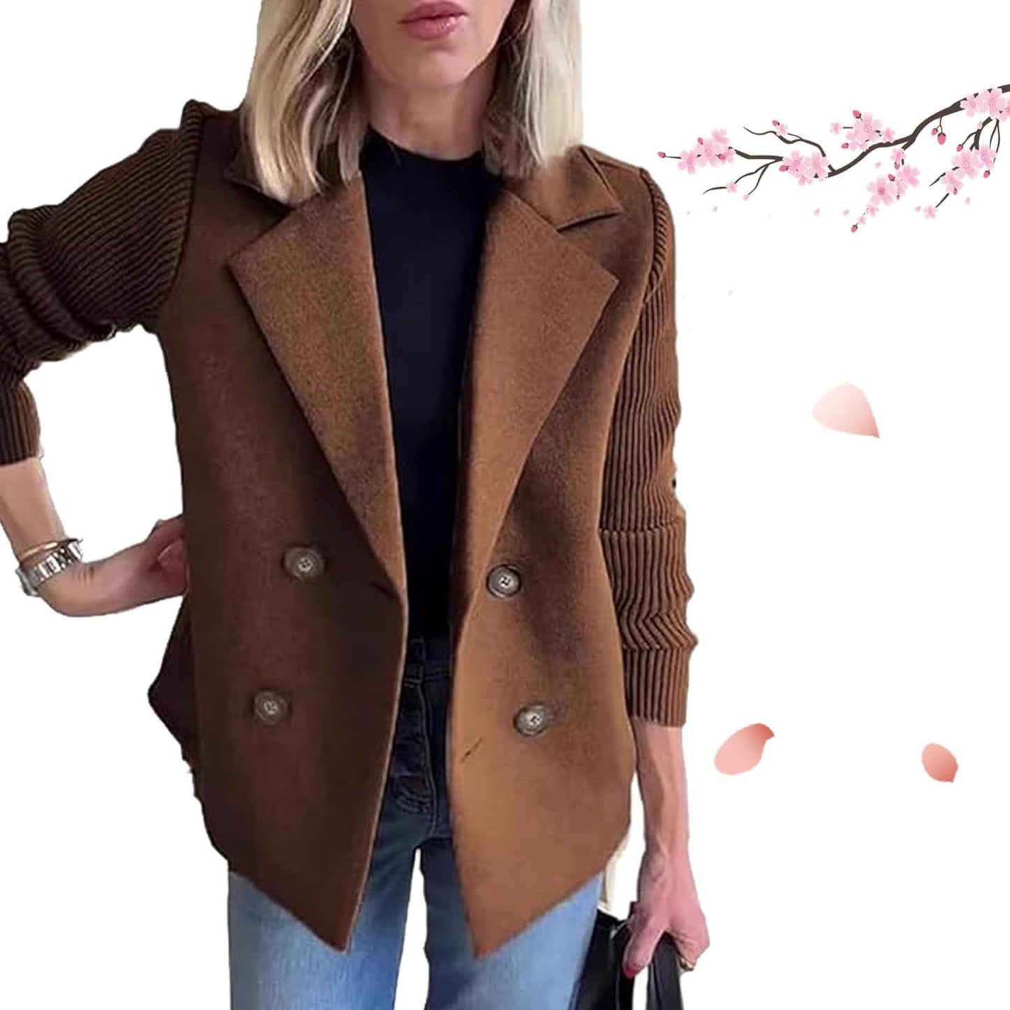 Damen modische Überwurfjacke Stalluxe