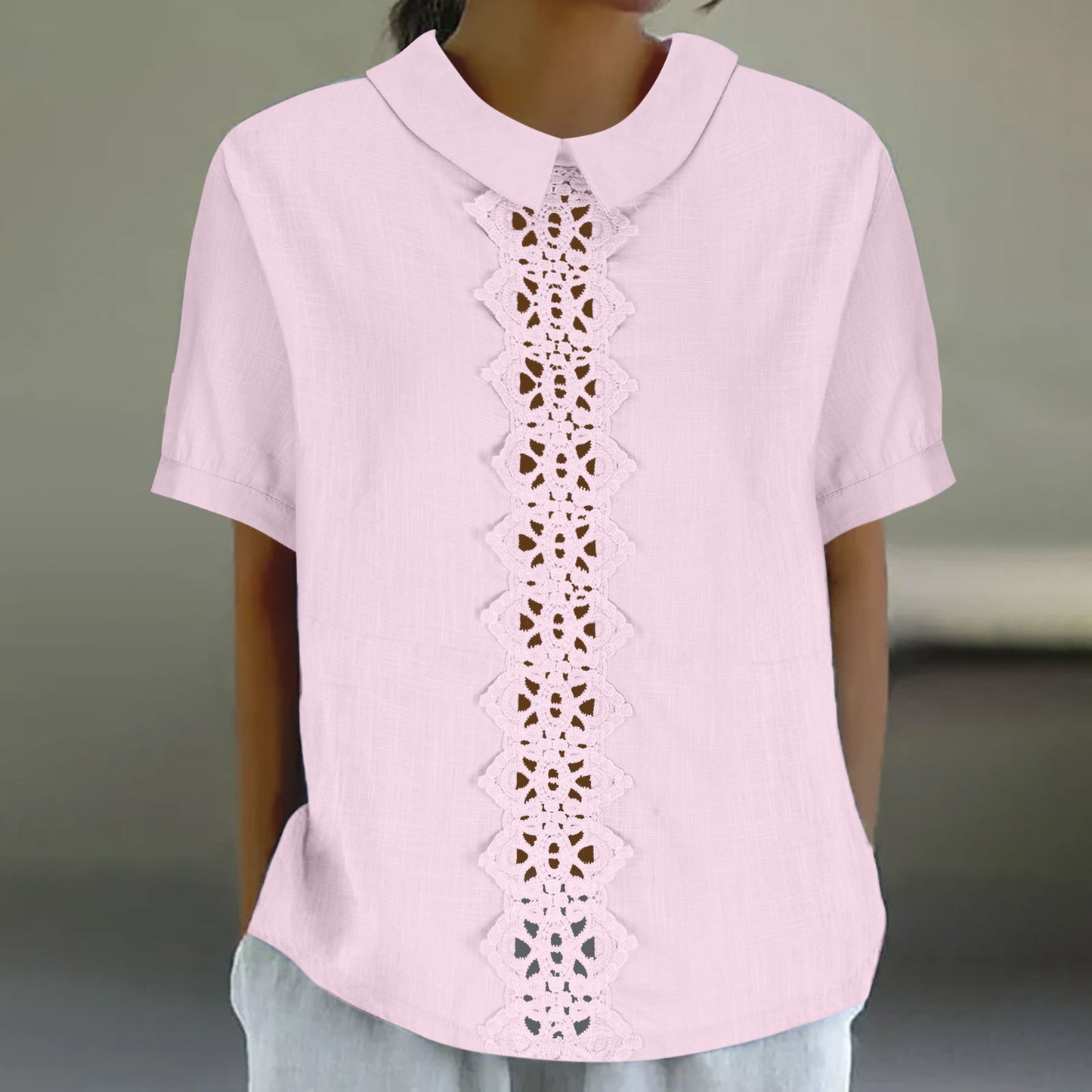 Damen Baumwollbluse mit Stickereidetails Stalluxe