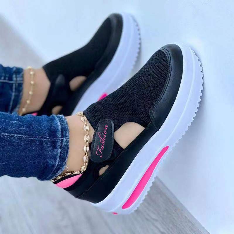 Damen Slip-On Sneakers mit atmungsaktivem Mesh-Obermaterial und ergonomischer Sohle Stalluxe
