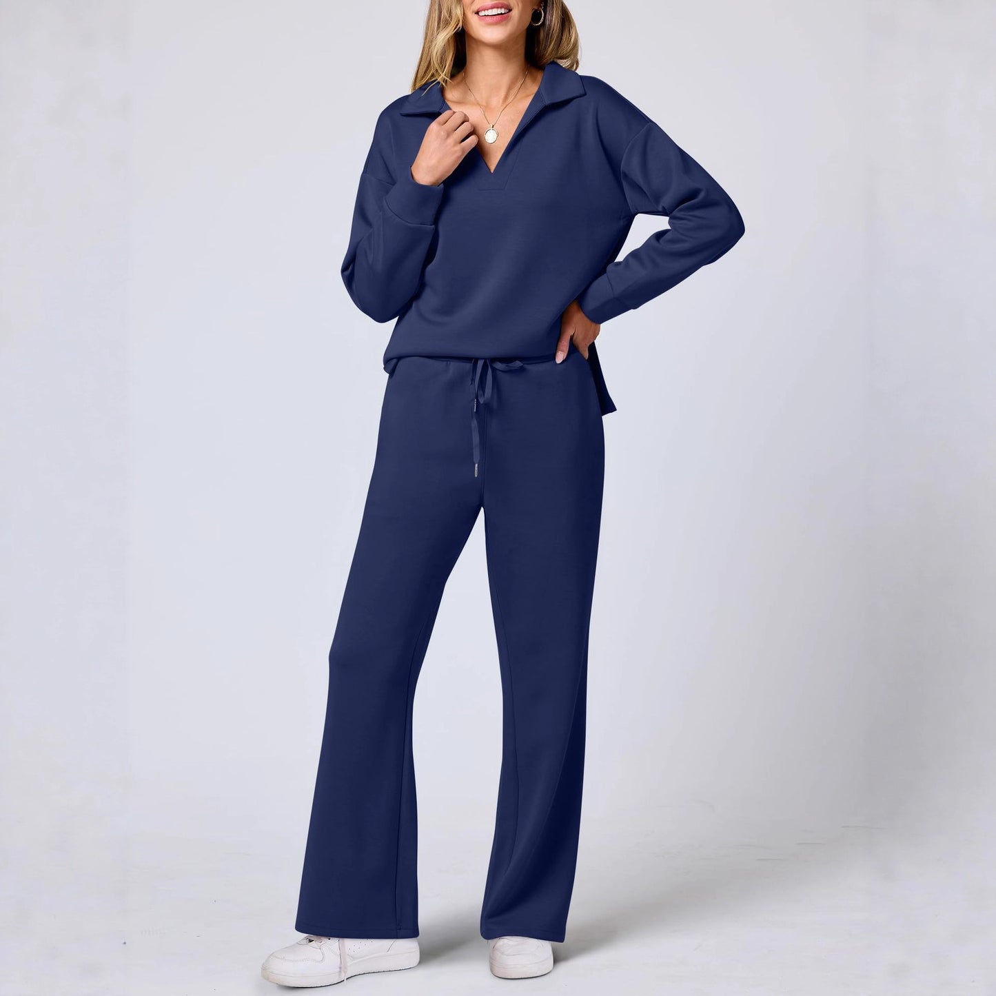 Damen Elegante Sportliche Freizeitgarnitur mit weitem Schnitt Stalluxe