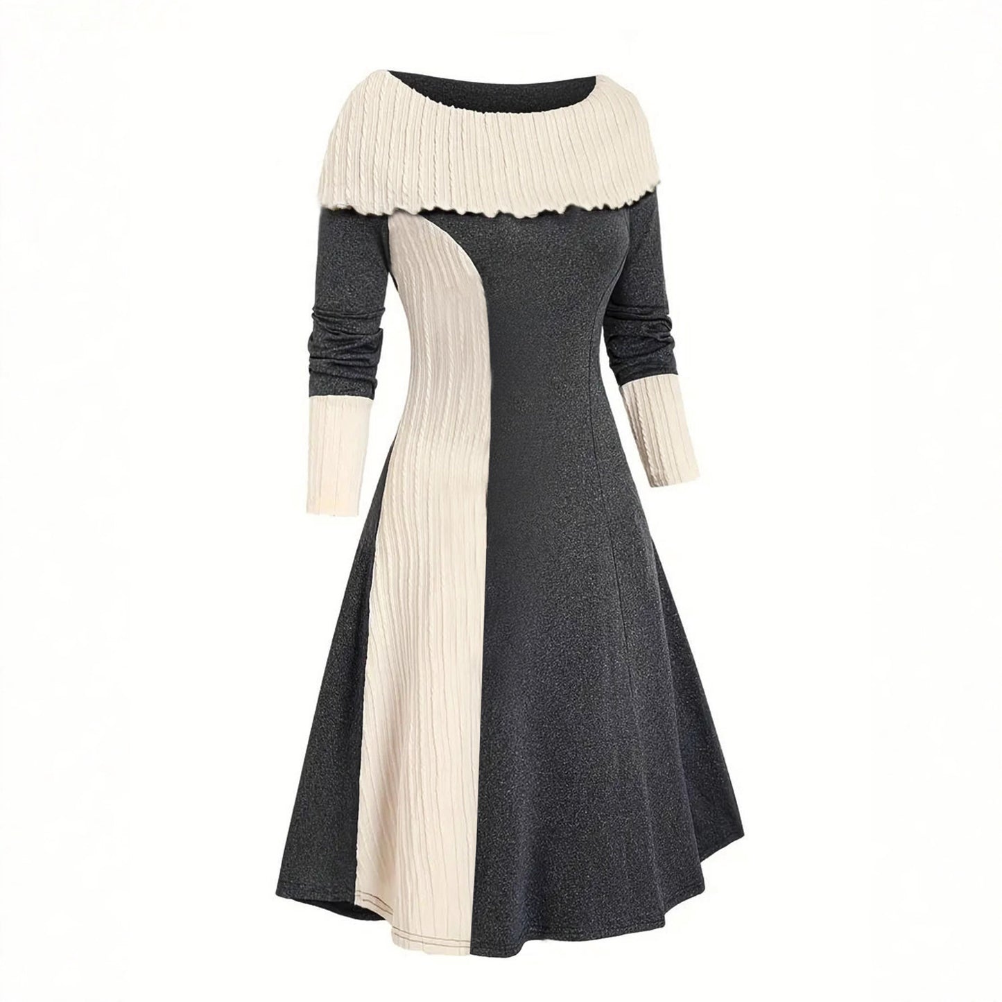 Damen Midikleid mit einzigartigem Rüschendesign und figurbetontem Schnitt Stalluxe