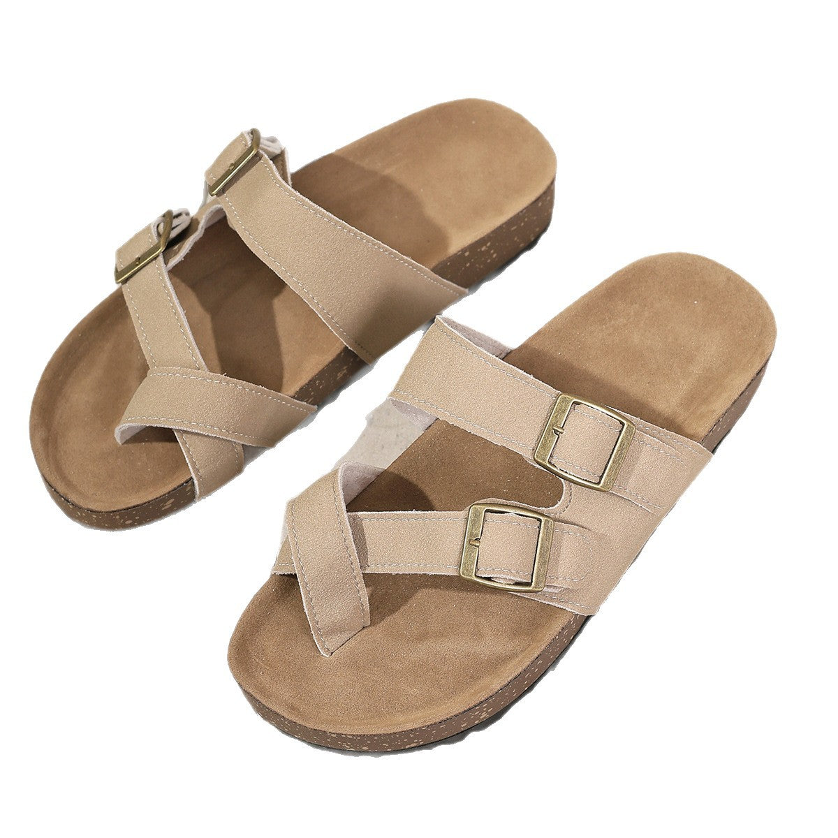 Damen Komfortable Slide-Sandalen mit verstellbaren Riemen Stalluxe