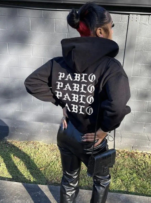 Damen Kapuzenpullover mit grafischem Statement Stalluxe