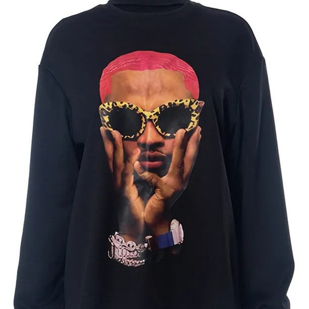 Damen Sweatshirt mit künstlerischem Druck Stalluxe