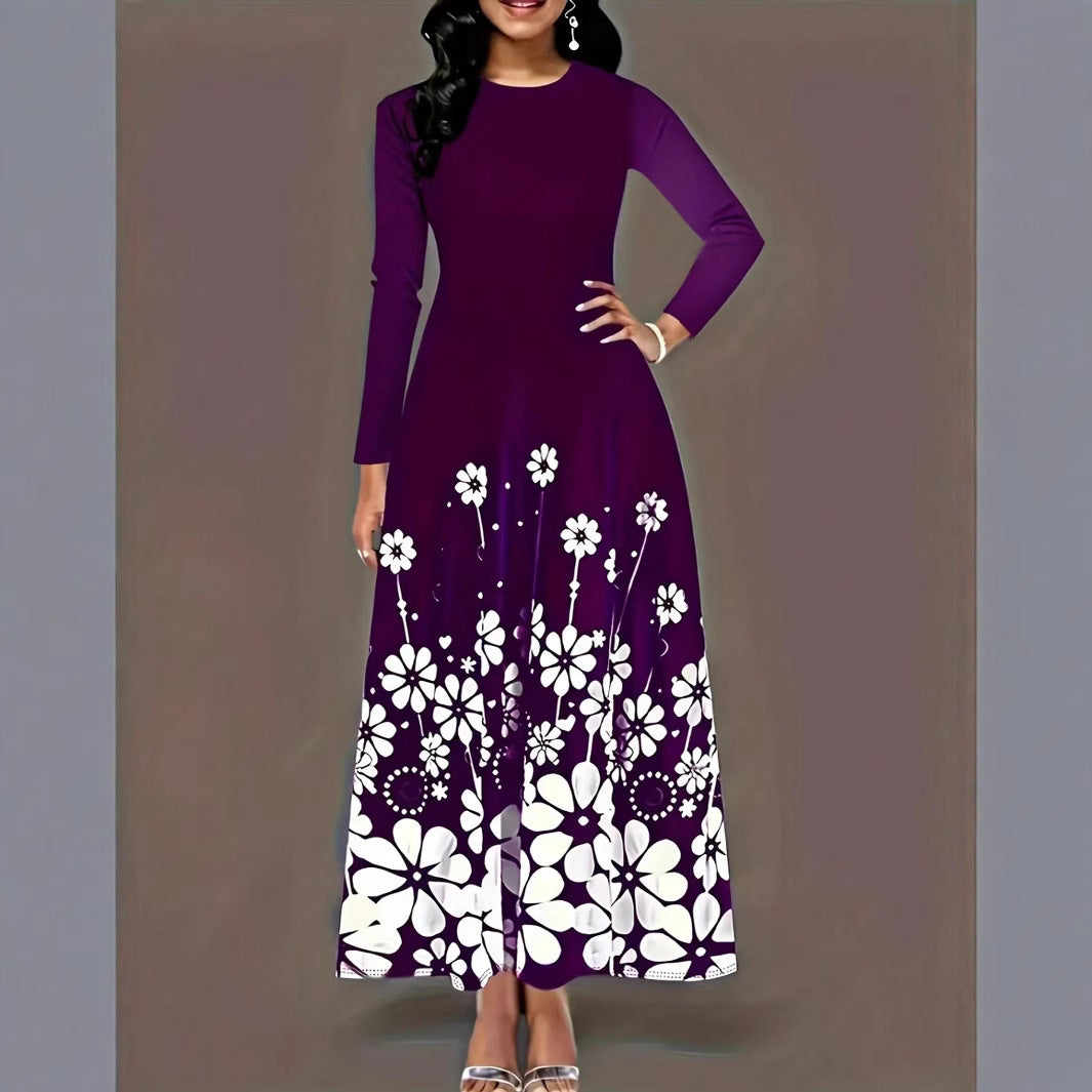 Damen Maxikleid mit floralem Design und praktischen Taschen Stalluxe