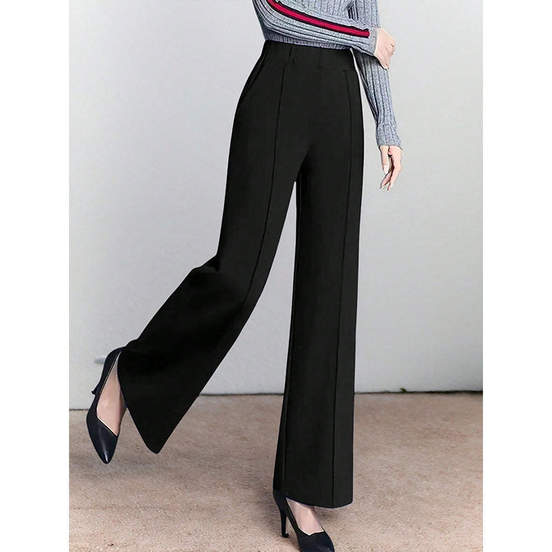 Damen elegante Culotte mit hohen Taillenschnitt und seitlichen Eingrifftaschen Stalluxe