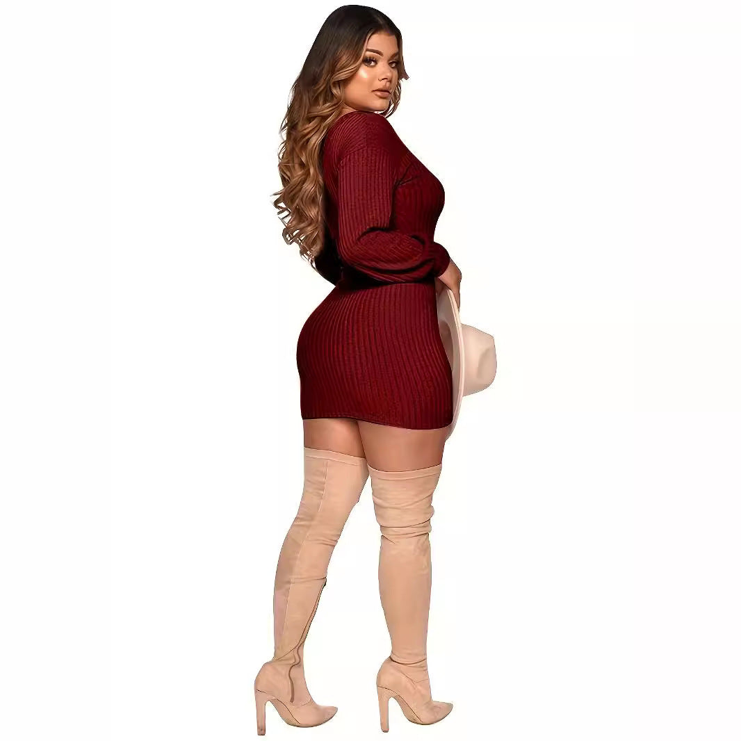 Damen Figurbetontes Minikleid mit Raffung und V-Ausschnitt Stalluxe