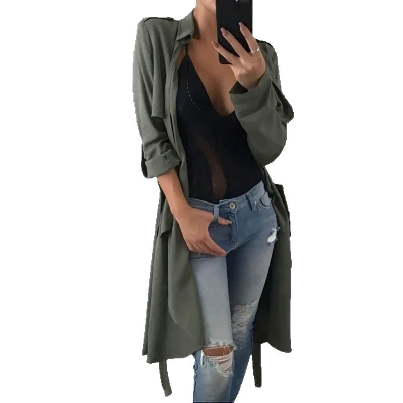 Damen Longparka im Casual-Stil mit gefüttertem Design und praktischen Taschen Stalluxe