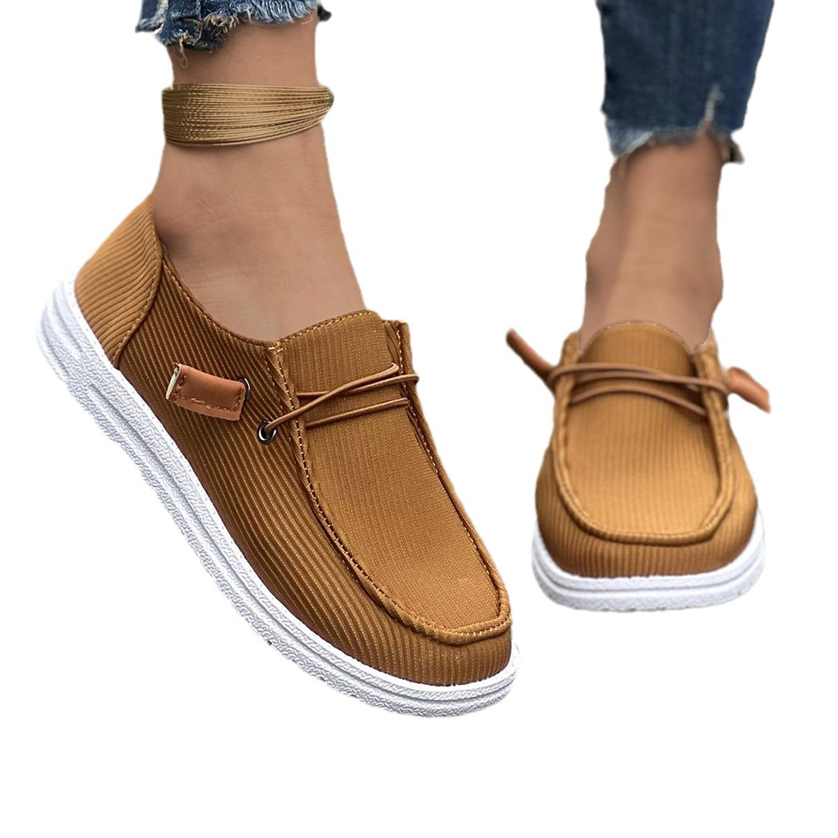 Damen Slip-On Freizeitschuhe mit rutschfester Sohle und atmungsaktivem Obermaterial Stalluxe