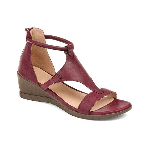 Damen Wedge-Sandalen mit verstellbarem Riemendesign und ergonomischer Fußbettgestaltung Stalluxe