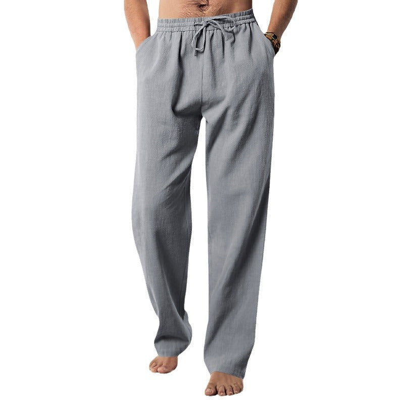 Herren bequeme Freizeithose mit verstellbarem Bund und atmungsaktivem Material Stalluxe
