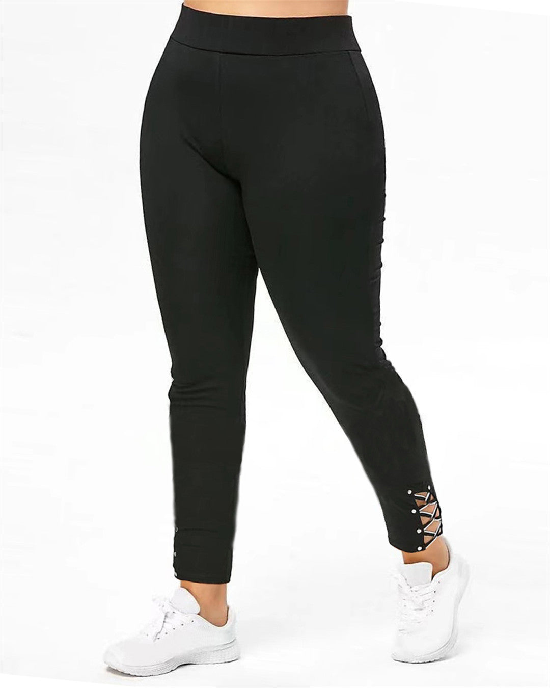 Damen Sportleggings mit dekorativen Schnürdetails Stalluxe