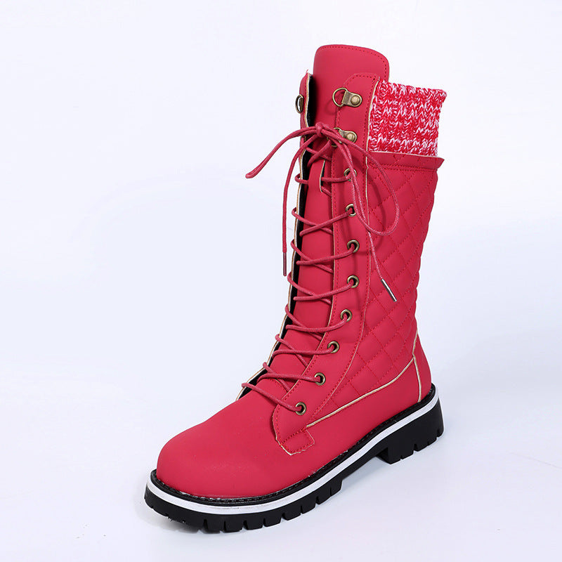 Damen Modische Winterstiefel mit warmem Futter und robustem Profil Stalluxe