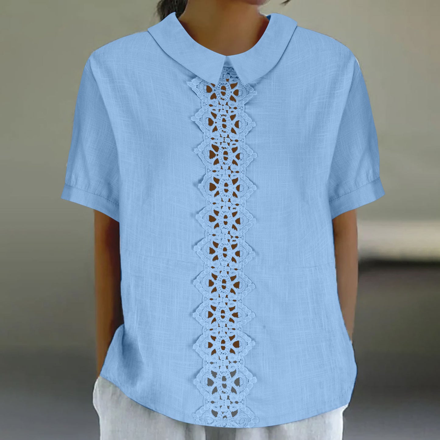 Damen Baumwollbluse mit Stickereidetails Stalluxe