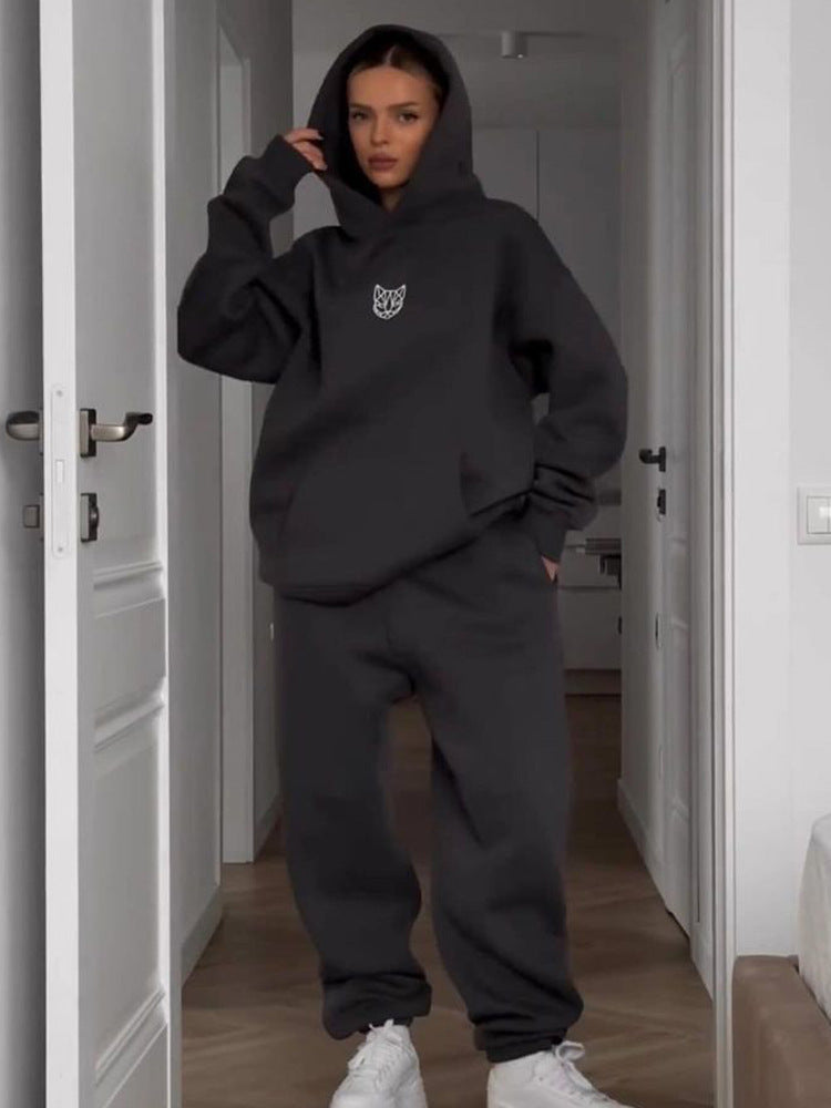 Damen lässiger Cropped Hoodie mit weitem Schnitt und entspannter Passform Stalluxe
