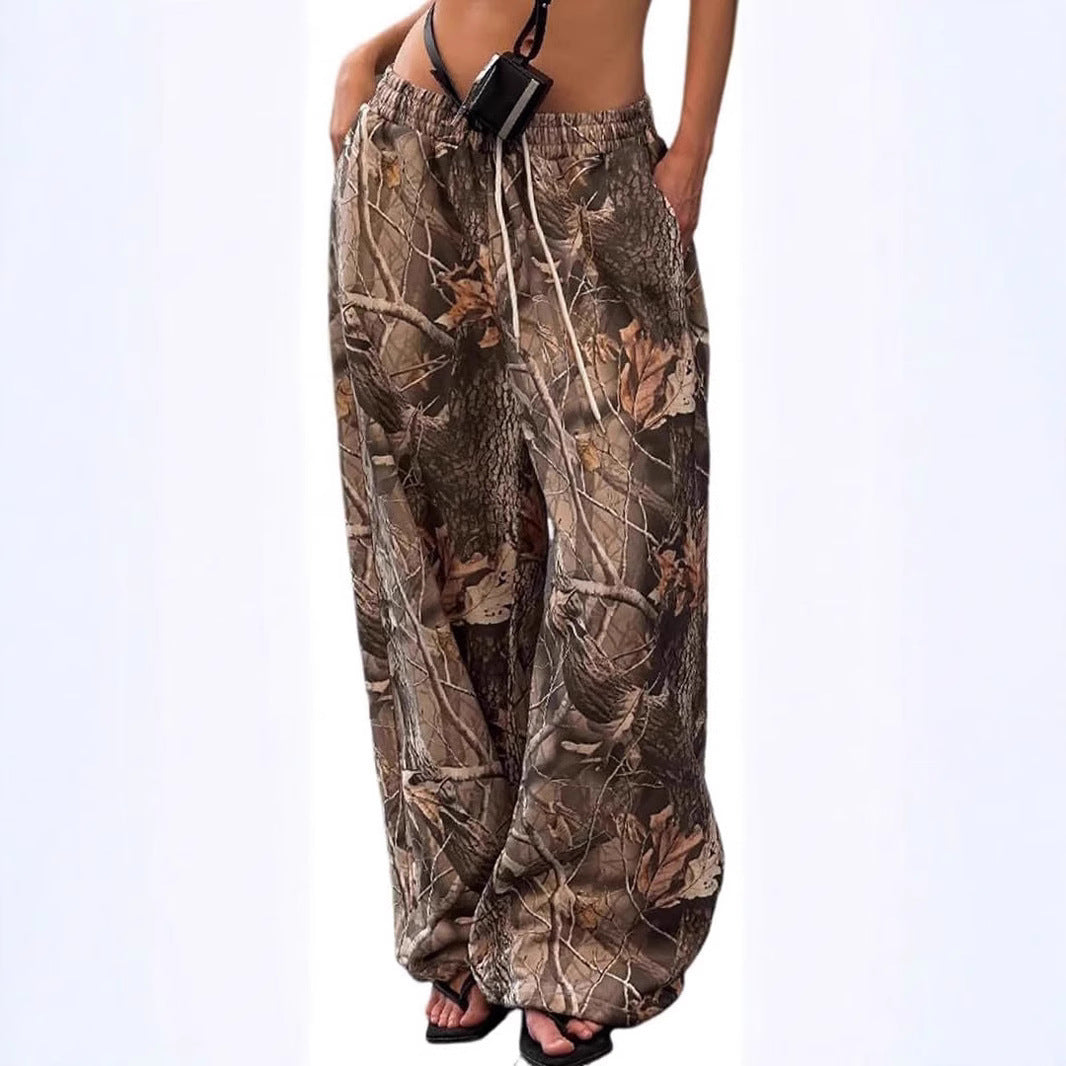 Damen Freizeit-Cargohose im modischen Camouflage-Design Stalluxe