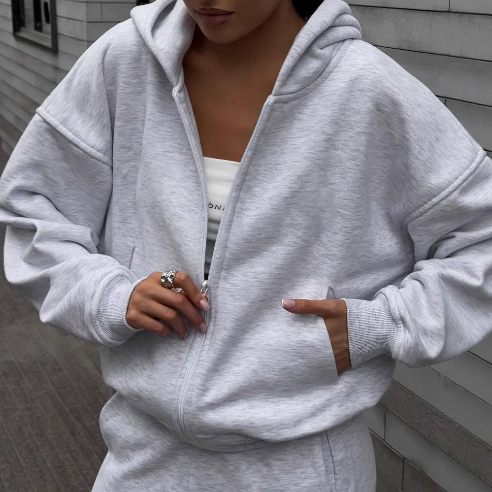 Damen lässiger Oversize Sweatanzug mit kapuze und weitem Schnitt Stalluxe