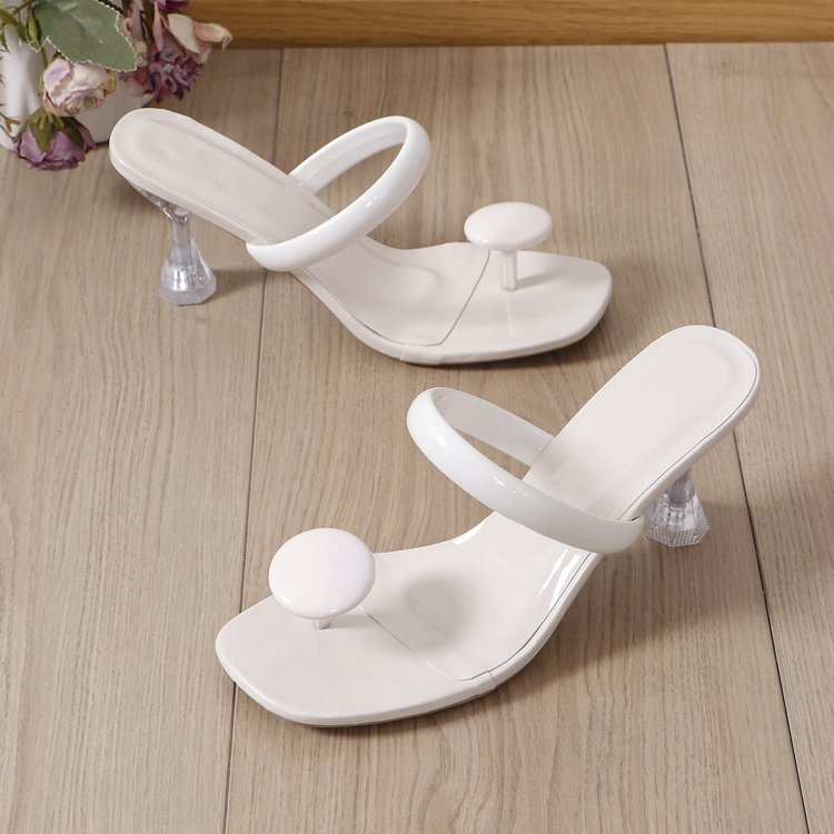 Damen elegante Sandalen mit transparentem Absatz und modischem Design Stalluxe