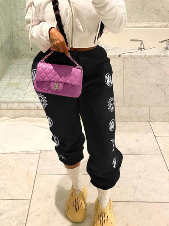 Damen lässige Jogginghose mit einzigartigem Motiv Stalluxe