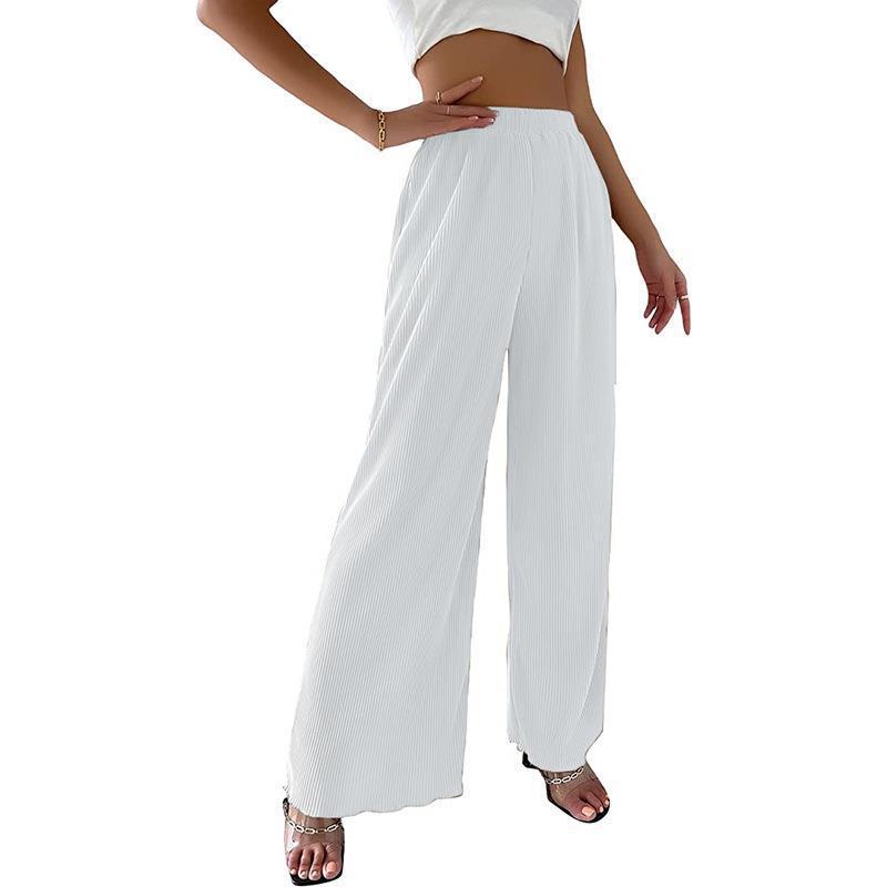Women's Flowing Pleated Wide-Leg Trousers Stalluxe
