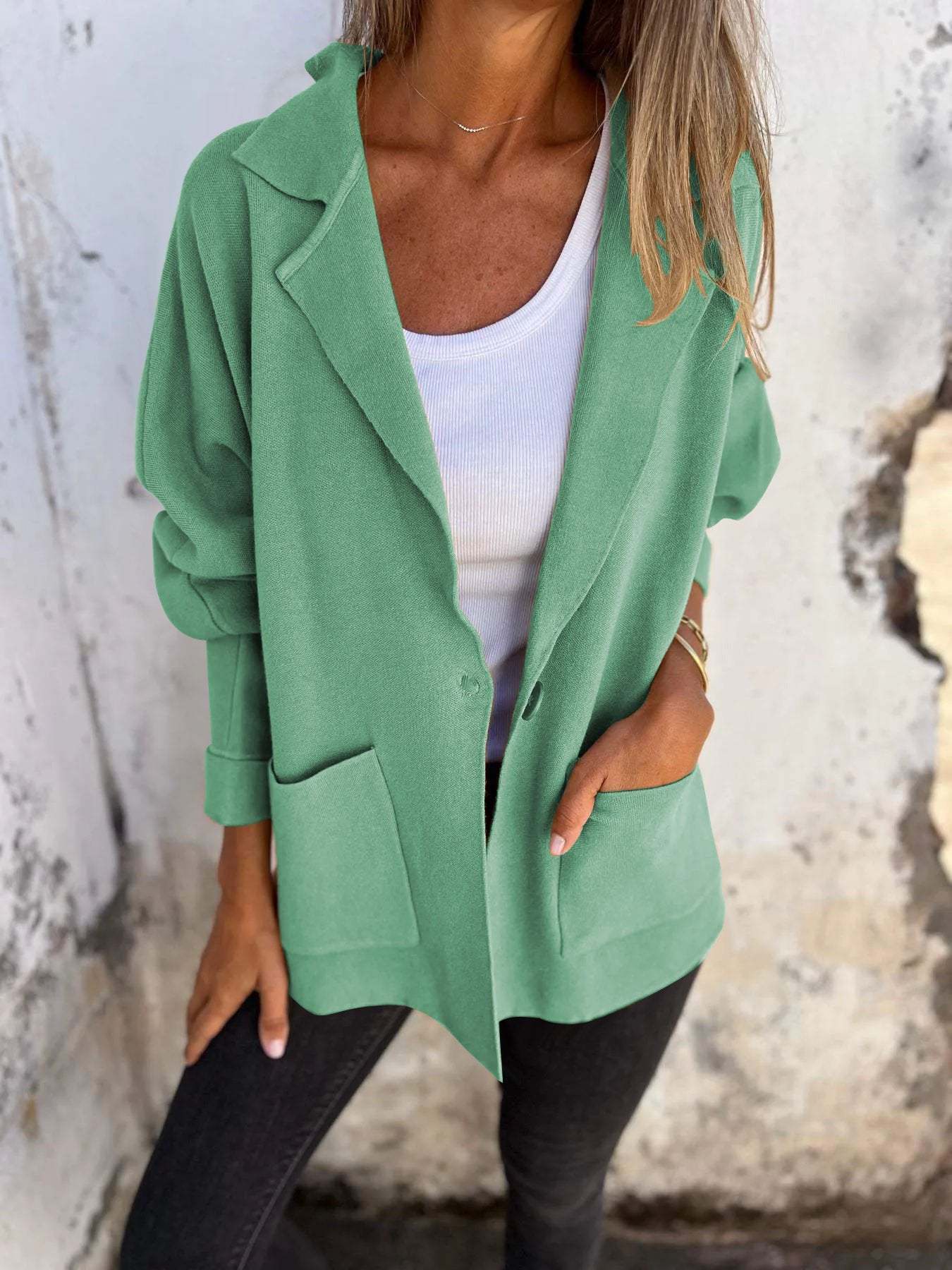 Women's Relaxed Fit Oversized Blazer Stalluxe